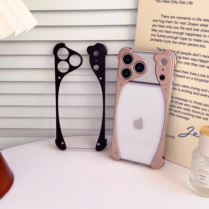 Armor King Stoat Bezel-less MagSafe Transparent PC Back Shockproof Metal Case Cover