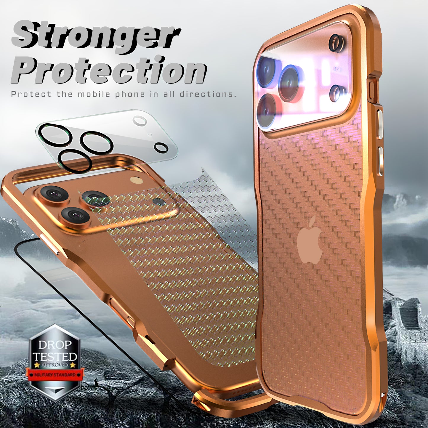 Luphie Razor Strong Protection Military Grade Drop Tested Metal Phone Case