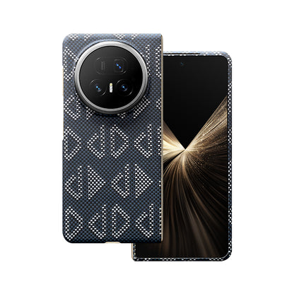 Armor King Geometric Impression Aramid Fiber MagSafe Non-Slip Slim Light Case Cover