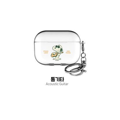 Snoopy Clear Slim Apple AirPods Case Cover