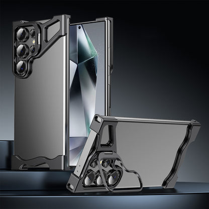 Armor King Wing Skeleton Lens Stand Frameless Anti-fall Metal Case Cover