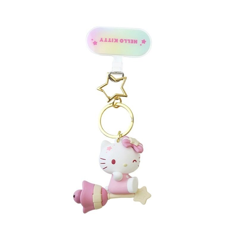 Sanrio Characters Dreamy Moon Star Phone Charm Keychain Pendant