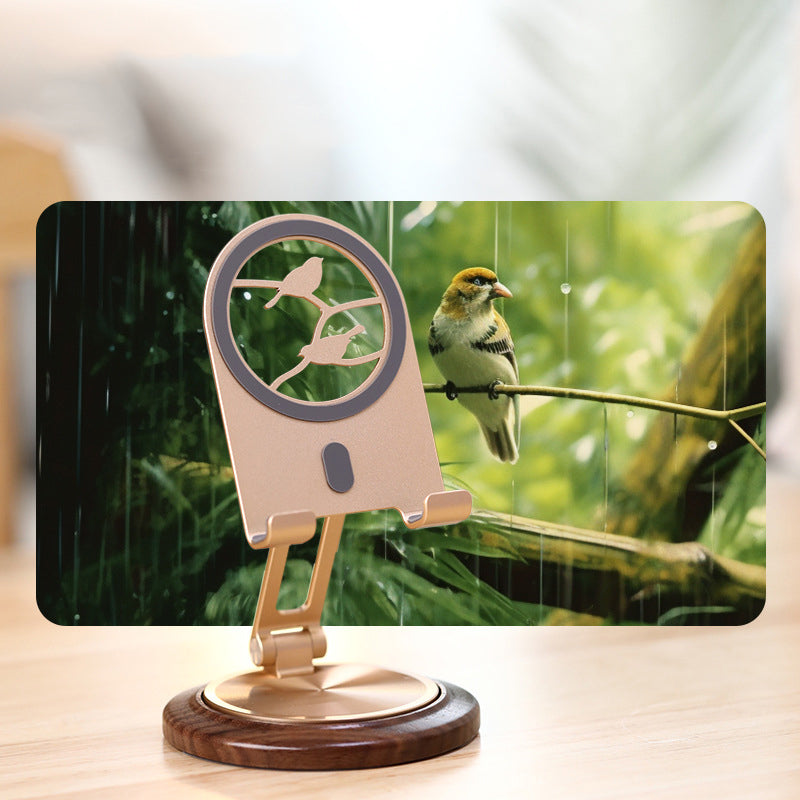 Armor King Foldable 360° Rotation Metal Phone Holder Adjustable Desktop Tablet Stand