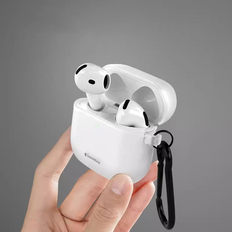 SwitchEasy Glaze Translucent Bayer TPU Apple AirPods Case with Carabiner