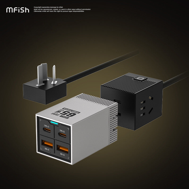 Mfish Electronic Mobile Power Station GaN 65W PD Fast Charger