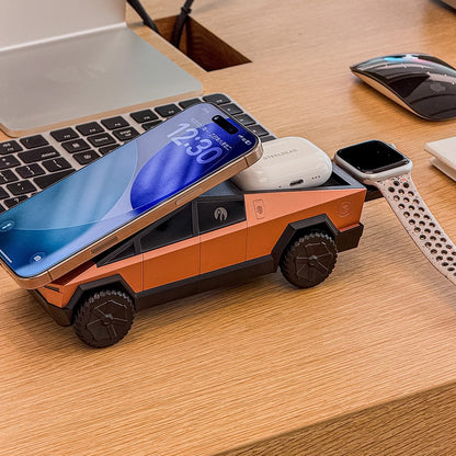 Armor King CyberDock 3-in-1 Wireless Charger + Car Model Ornament + Stand