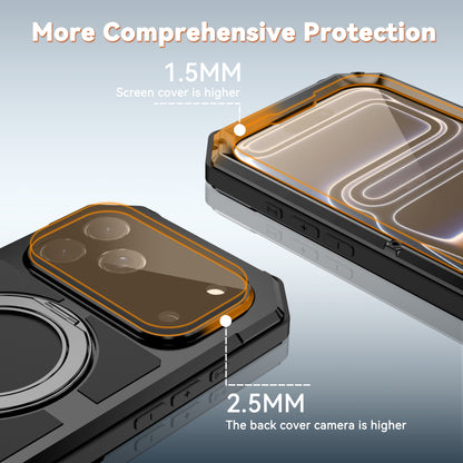 Armor King Warrior MagSafe Kickstand Waterproof Aluminum Metal Outdoor Military Heavy Duty Case Cover