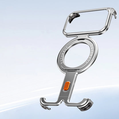 Oatsbasf New π MagSafe Pivot Ring Stand Air Cushion Minimalist Frameless Metal Case Cover