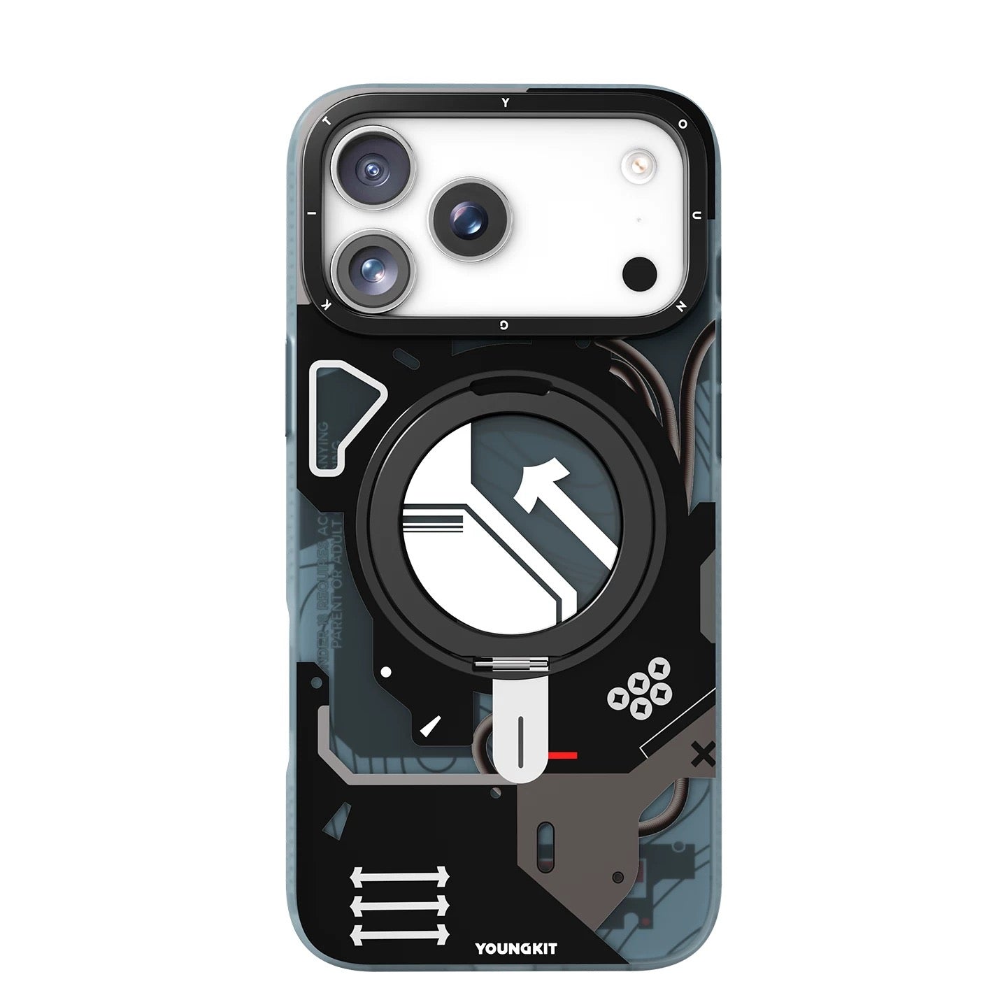 YOUNGKIT Starship MagSafe 360° Pivot Ring Stand Anti-Scratch Shockproof Case Cover