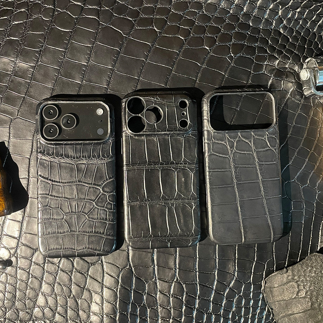 i-idea Handmade Luxury Crocodile Skin Genuine Leather Case Cover