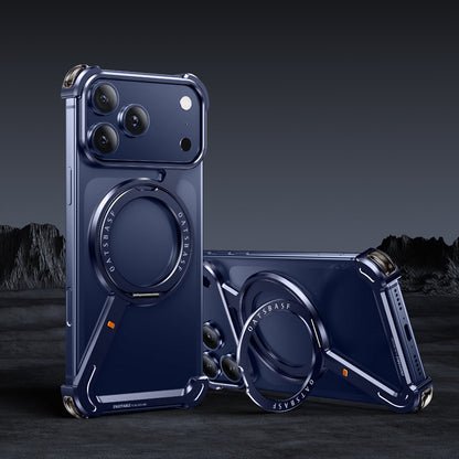 Oatsbasf Z MagSafe Pivot Ring Stand Air Cushion Metal Case Cover