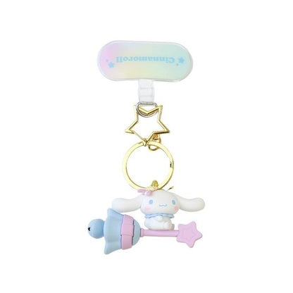 Sanrio Characters Dreamy Moon Star Phone Charm Keychain Pendant