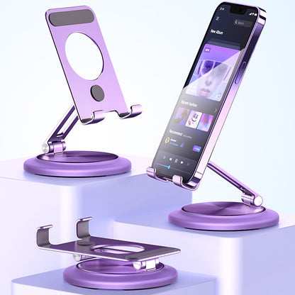 Armor King Foldable 360° Rotation Metal Phone Holder Adjustable Desktop Tablet Stand
