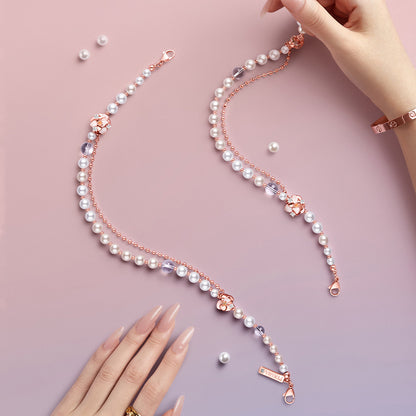 PYNANA Jewelry Aesthetics & Handcraft Hand Chain Phone Charm Beads Strap Pearl Lanyard