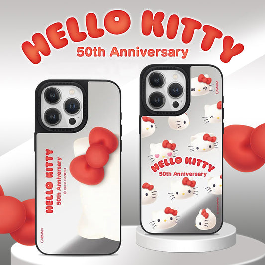 GARMMA Hello Kitty 50th Anniversary MagSafe Mirror Military Grade Drop Tested Impact Case Cover