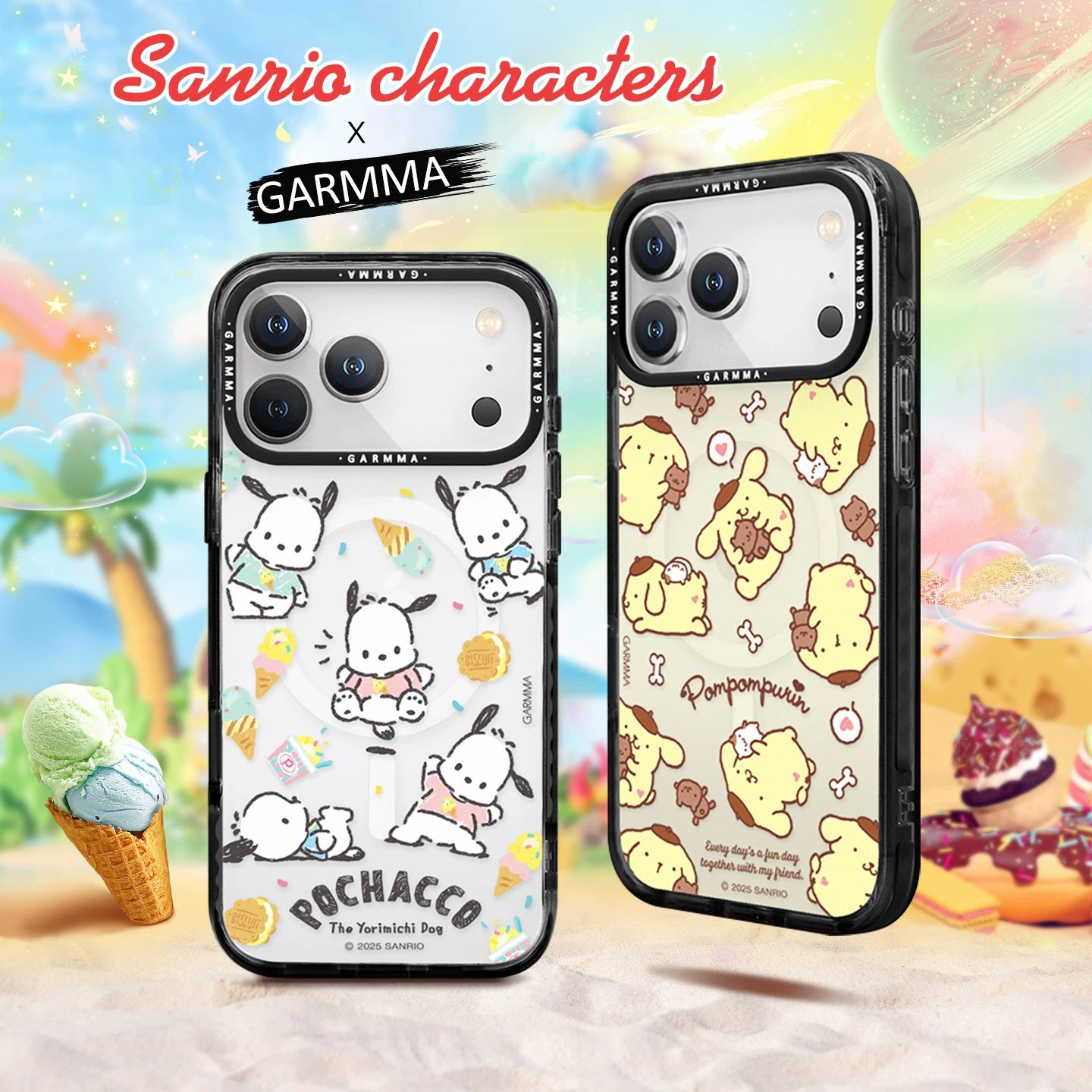 GARMMA Sanrio Characters 2025 MagSafe Premium Military Grade Drop Tested Impact Case Cover