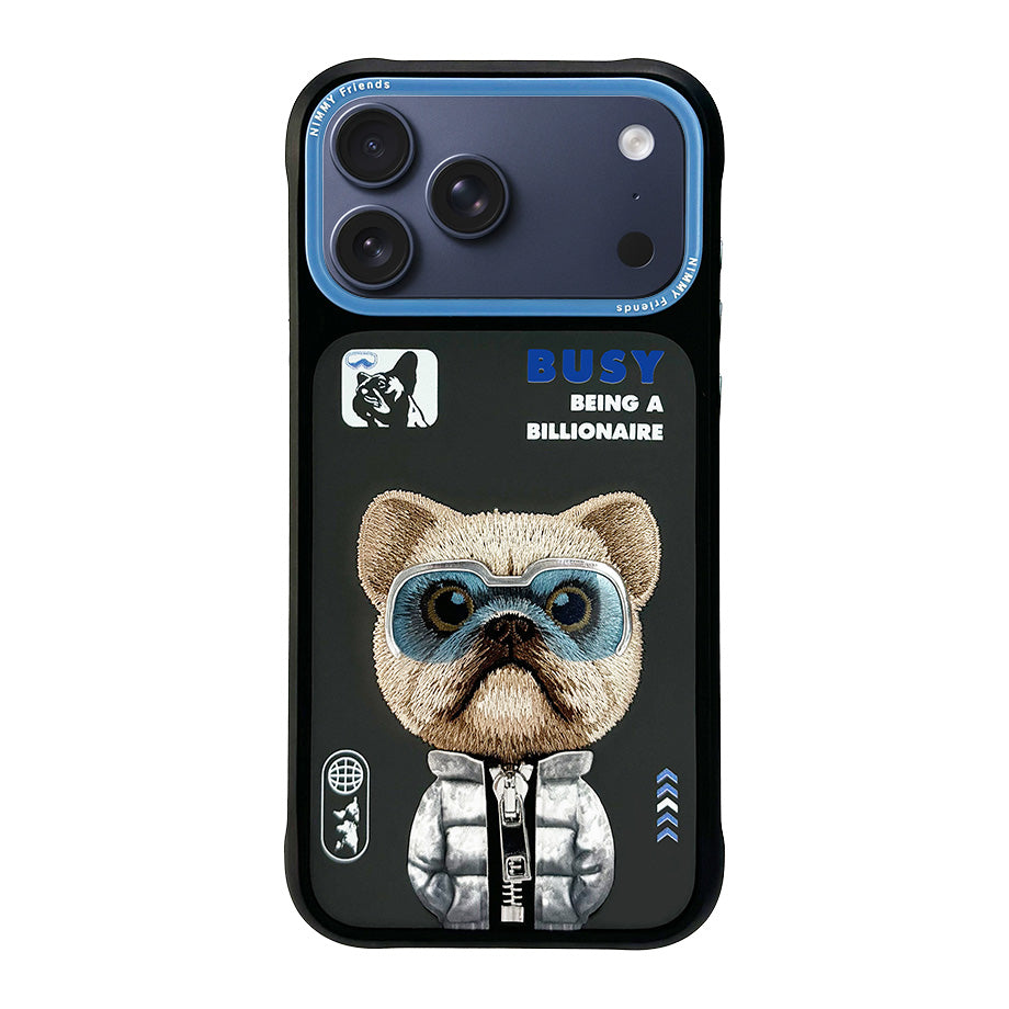 iPhoneケース両面印刷 念図-namazu-モデル「gray summer」 Nimmy Glasses Cool 2.0 Cute Embroidery Case Cover – Armor King Case