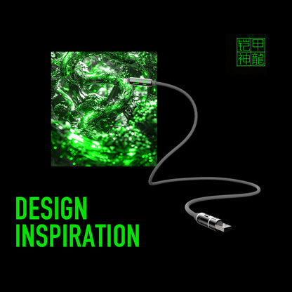 Mfish Armored Dragon I 240W USB-A+Type-C to Lightning+Type-C 4-in-1 Data Cable Charging Line