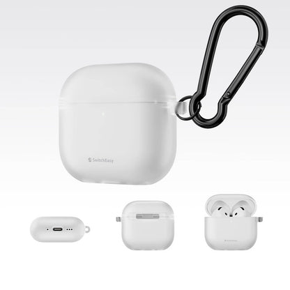 SwitchEasy Glaze Translucent Bayer TPU Apple AirPods Case with Carabiner