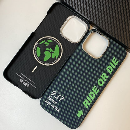 Oatsbasf Luxury Pure Aramid Fiber Luminous MagSafe Case Cover