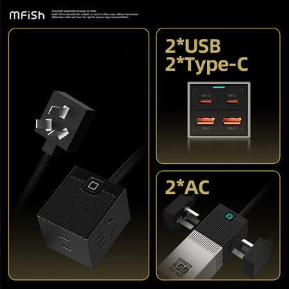 Mfish Electronic Mobile Power Station GaN 65W PD Fast Charger