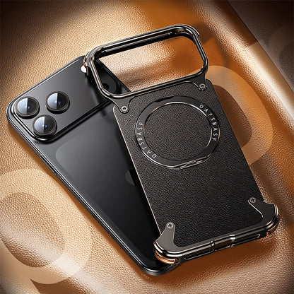 Oatsbasf MagSafe 360° Rotatable Magnetic Ring Stand Air Cushion Metal Case Cover