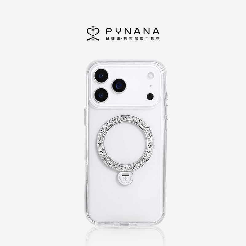 PYNANA Dancing Streamer Jewelry Aesthetics & Handcraft MagSafe Ring Holder Protective Case Cover