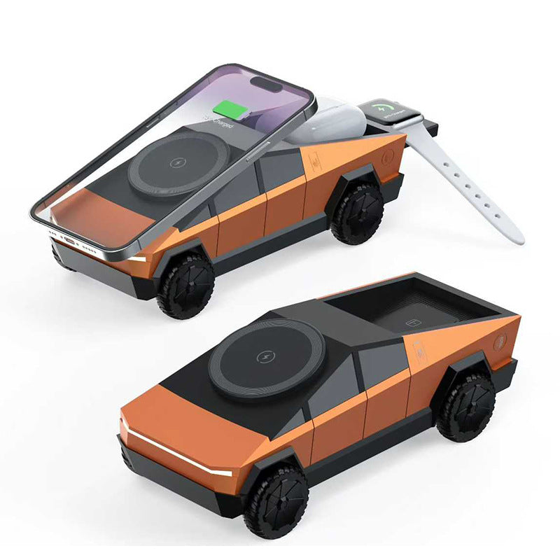 Armor King CyberDock 3-in-1 Wireless Charger + Car Model Ornament + Stand