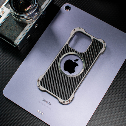 R-Just Black Hole Shockproof Aluminum Shell Metal Case with Lens Protector