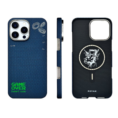 Oatsbasf Luxury Pure Aramid Fiber Luminous MagSafe Case Cover