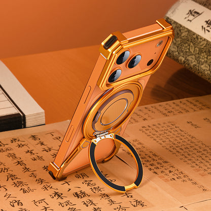 Oatsbasf X Claws MagSafe Pivot Ring Stand Air Cushion Metal Case Cover