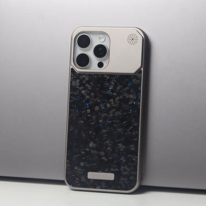 Armor King MagSafe Aluminum+Forged Carbon Fiber Heat Dissipation Aromatherapy Protective Cover Case