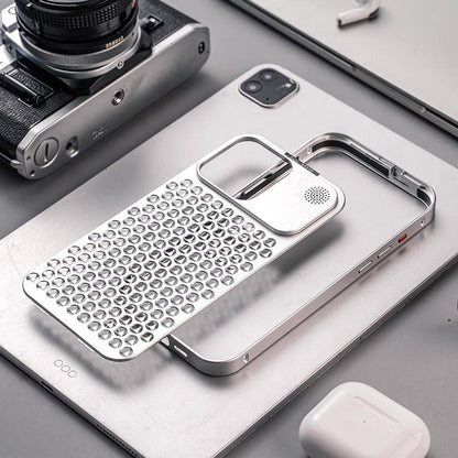R-Just Aluminum Metal Heat Dissipation Aromatherapy Protective Case Cover