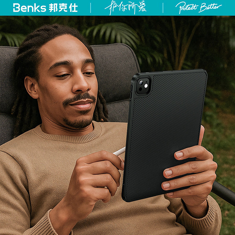 Benks ArmorPro Case Slim Shockproof Cover built with Kevlar 600D for iPad