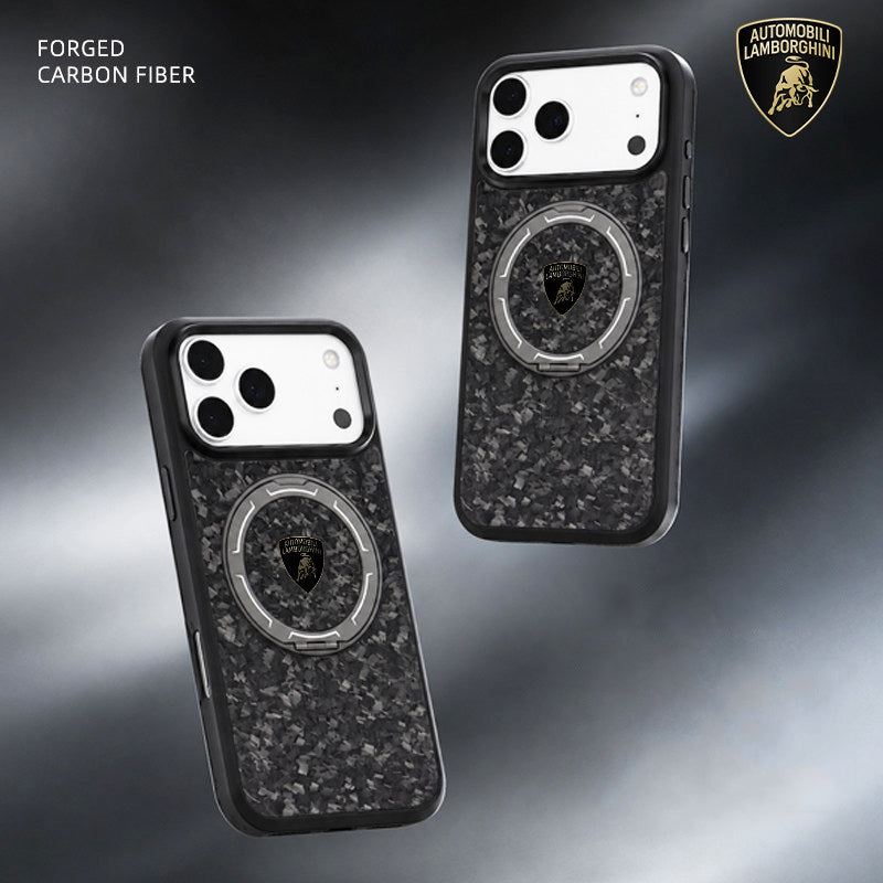 Lamborghini MagSafe 360° Stand Forged Carbon Fiber Phone Case