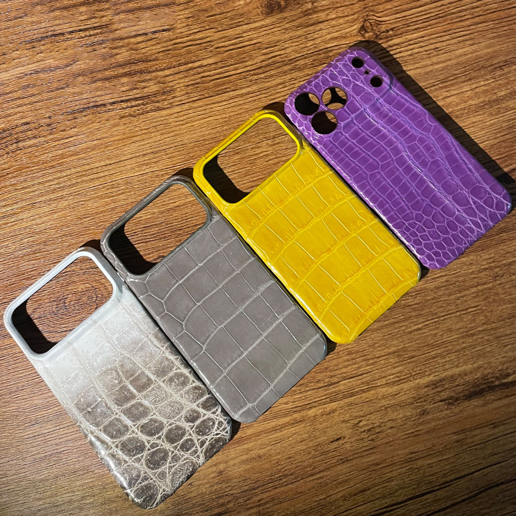 i-idea Handmade Luxury Crocodile Skin Genuine Leather Case Cover