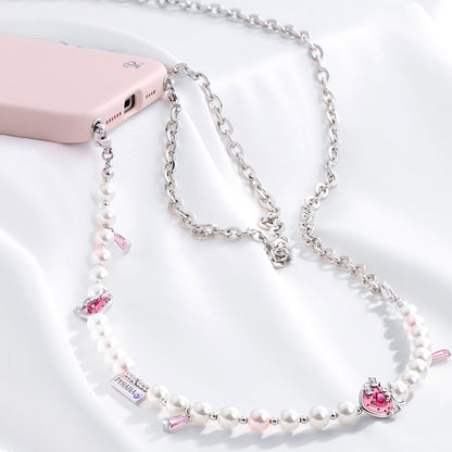 PYNANA Jewelry Aesthetics & Handcraft Multifunctional Chain Phone Charm Beads Strap Pearl Lanyard