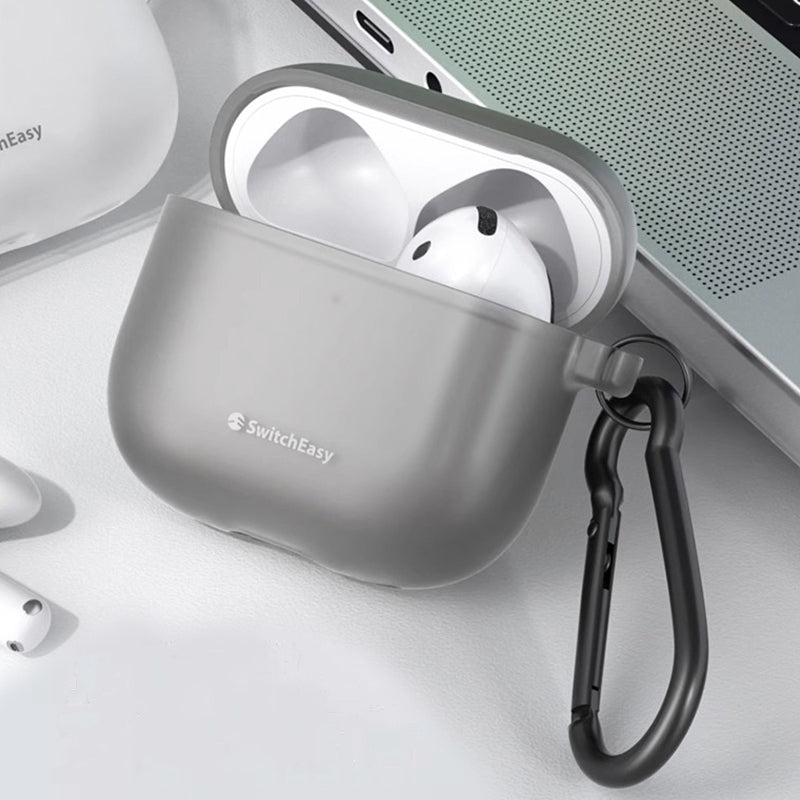 SwitchEasy Glaze Translucent Bayer TPU Apple AirPods Case with Carabiner
