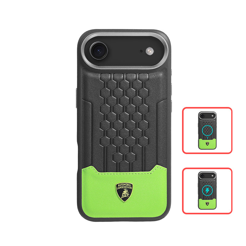 Lamborghini MagSafe Genuine Leather Phone Case - Urus D14