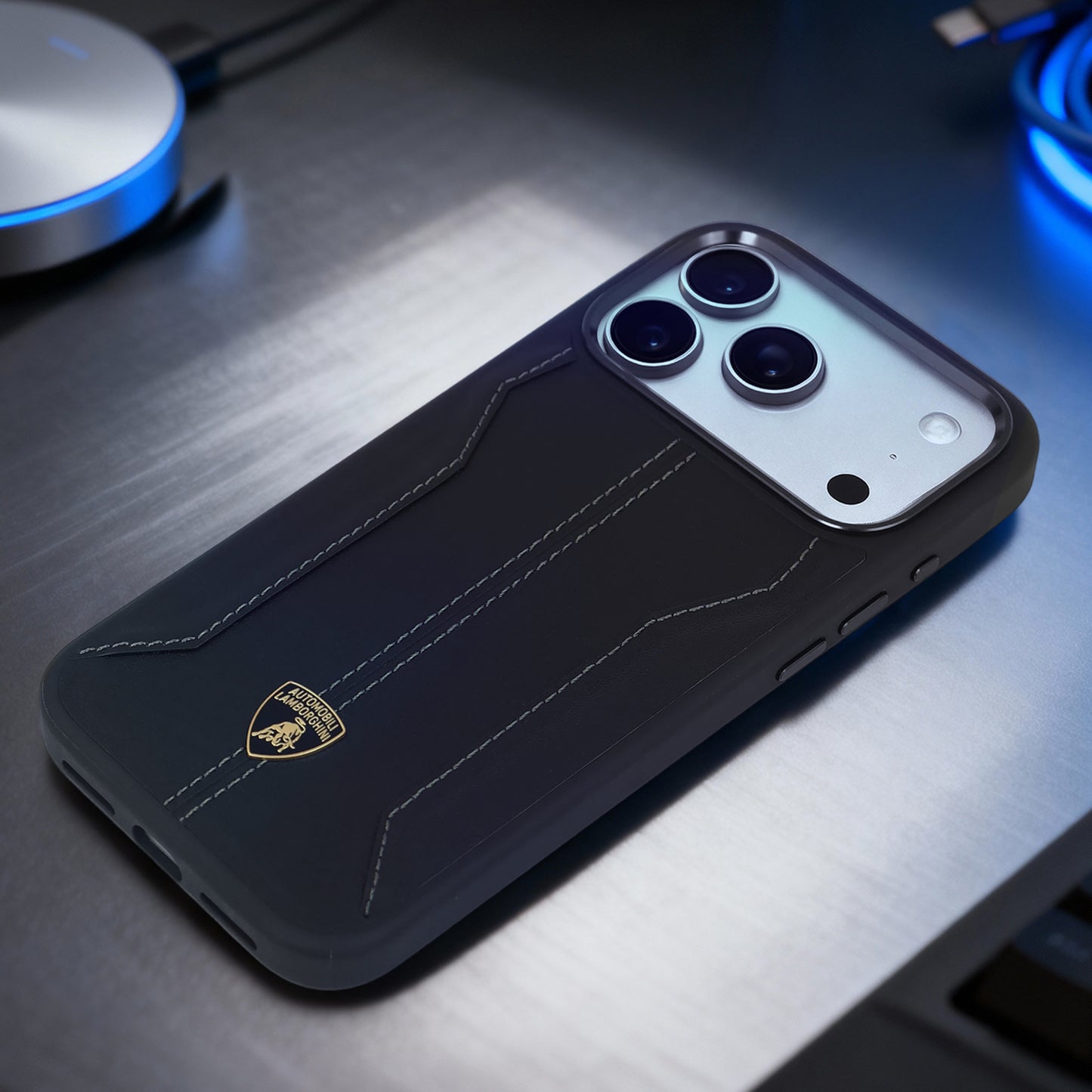 Lamborghini Leather Phone Case - Huracan D1