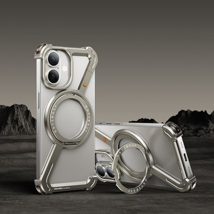 Oatsbasf Z MagSafe Pivot Ring Stand Air Cushion Metal Case Cover