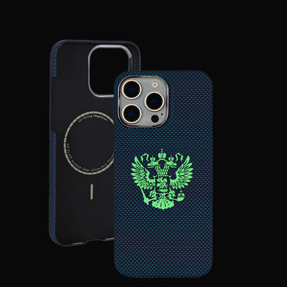 Oatsbasf Luxury Pure Aramid Fiber Luminous MagSafe Case Cover