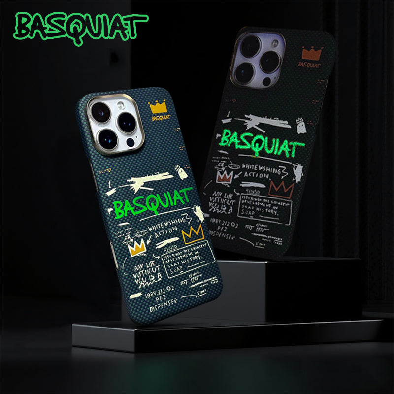 Oatsbasf Luxury Pure Aramid Fiber Luminous MagSafe Case Cover