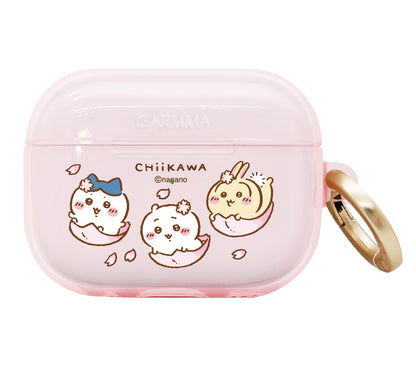 GARMMA Chiikawa Apple AirPods Pro 2/1 & AirPods 4 Charging Case Cover with Metal Hook
