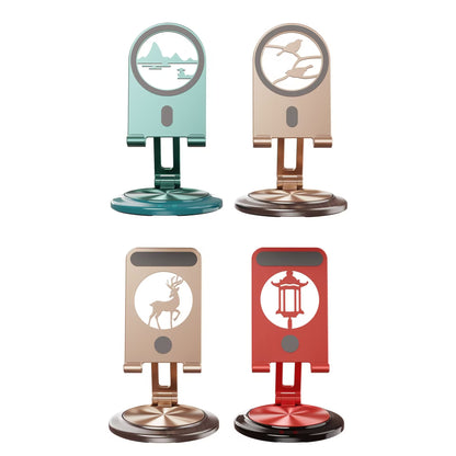 Armor King Foldable 360° Rotation Metal Phone Holder Adjustable Desktop Tablet Stand