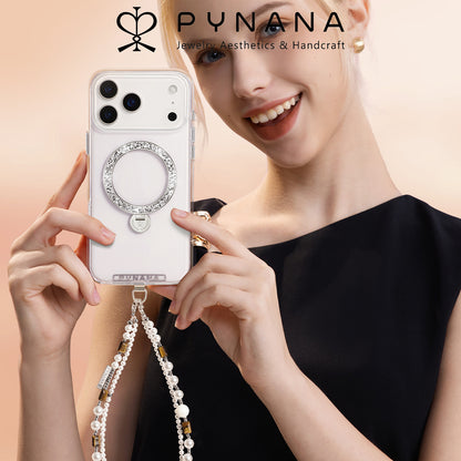 PYNANA Dancing Streamer Jewelry Aesthetics & Handcraft MagSafe Ring Holder Protective Case Cover