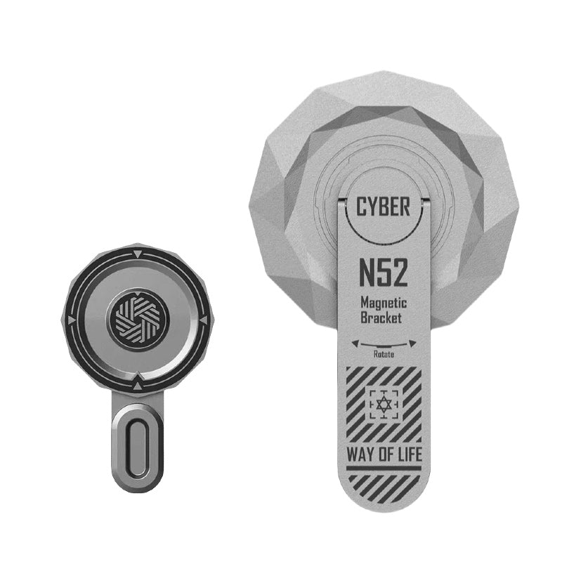 Armor King Cyber N52 Magnetic Bracket 360° Rotation MagSafe Phone Ring Stand