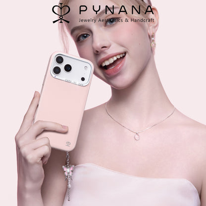 PYNANA Starry Jewelry Aesthetics & Handcraft MagSafe Faux Leather Protective Case Cover