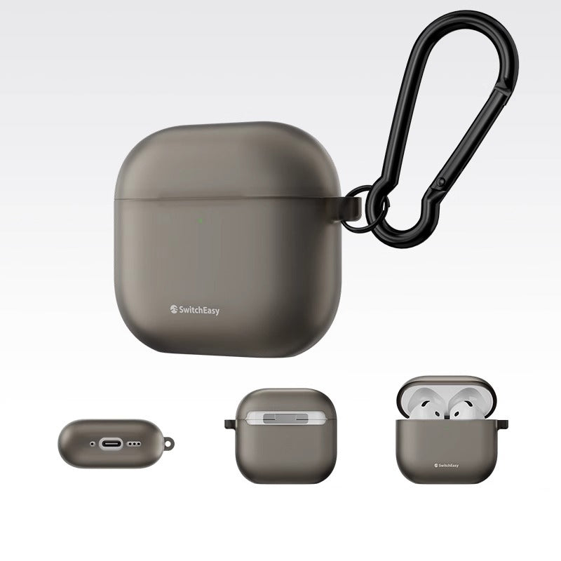 SwitchEasy Glaze Translucent Bayer TPU Apple AirPods Case with Carabiner