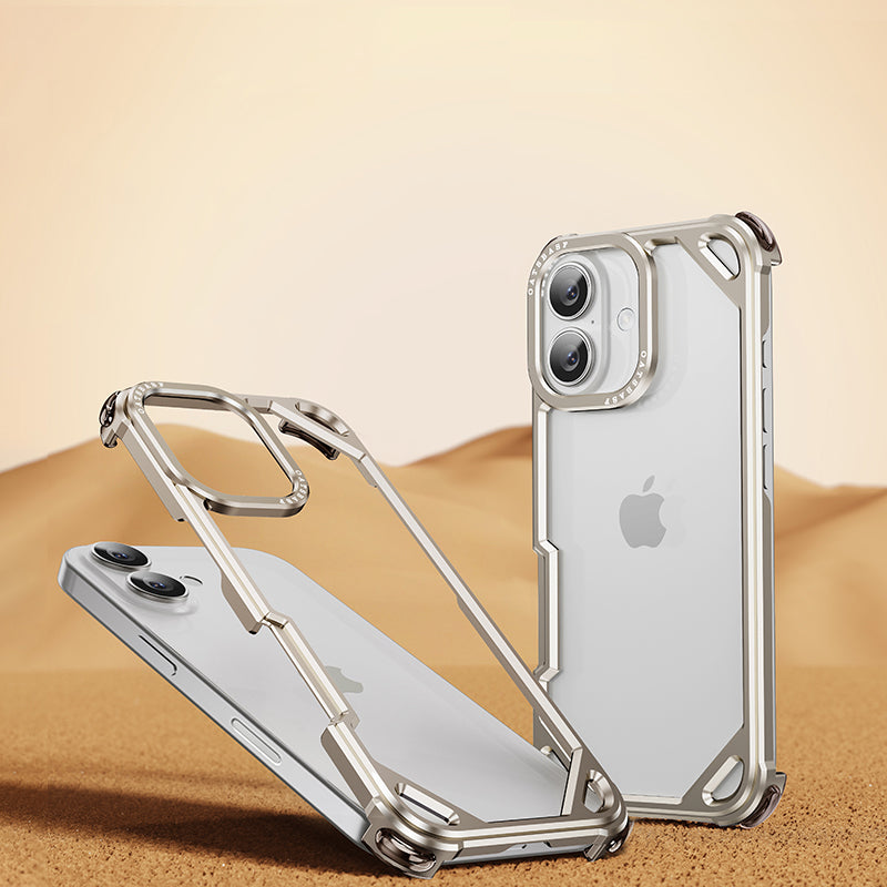Oatsbasf Simple Shield Air Cushion Shockproof Aluminum Metal Bumper Case Cover